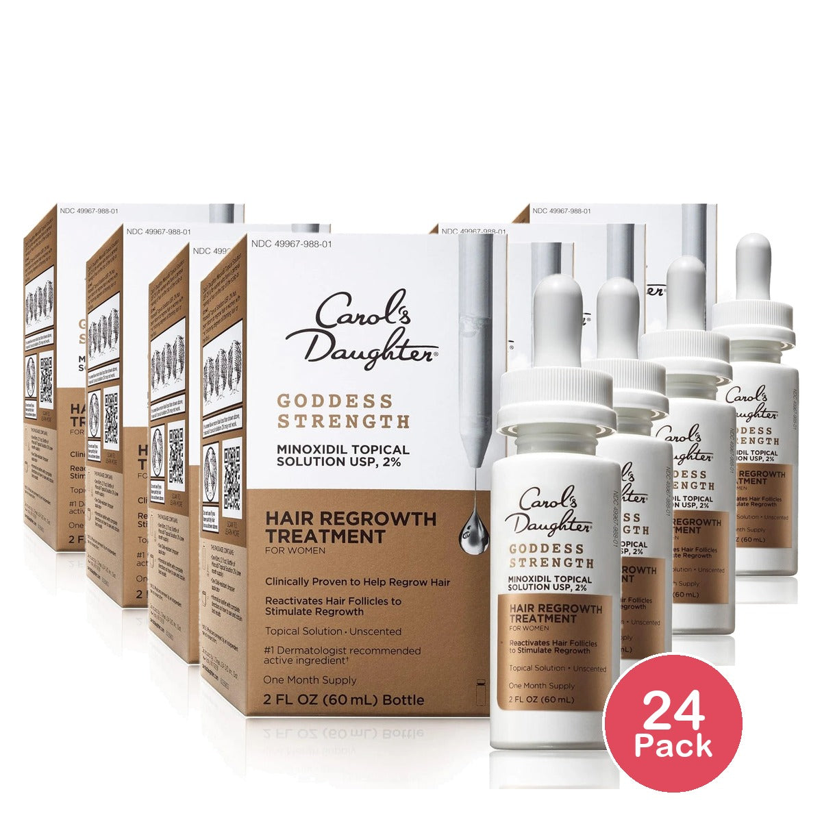 Carol's Daughter Goddess Strength Hair Regrowth Treatment for Women 2. Oz (Pack of 24)