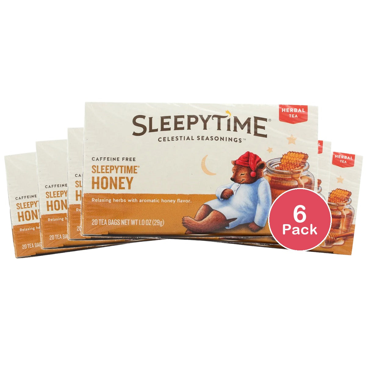 Celestial Seasonings Herbal Tea Sleepytime Honey 20 Ea 1Oz (Pack Of 6)