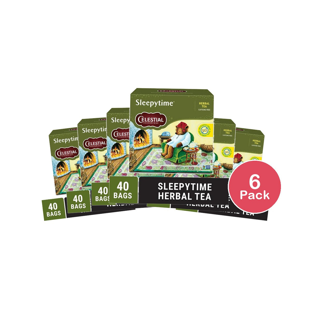 Celestial Seasonings Sleepy Time Herbal Tea Bags 2.1Oz (Pack Of 6)