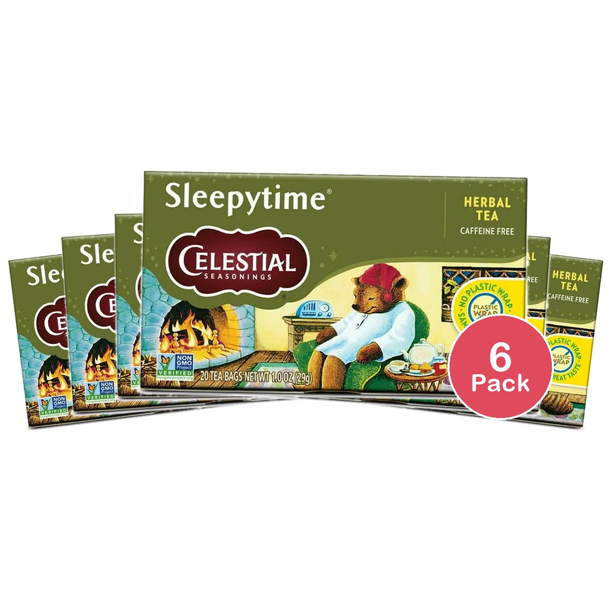 Celestial Seasonings Sleepytime Natural Herb Tea 20 Bags 2.6Oz (Pack Of 6)