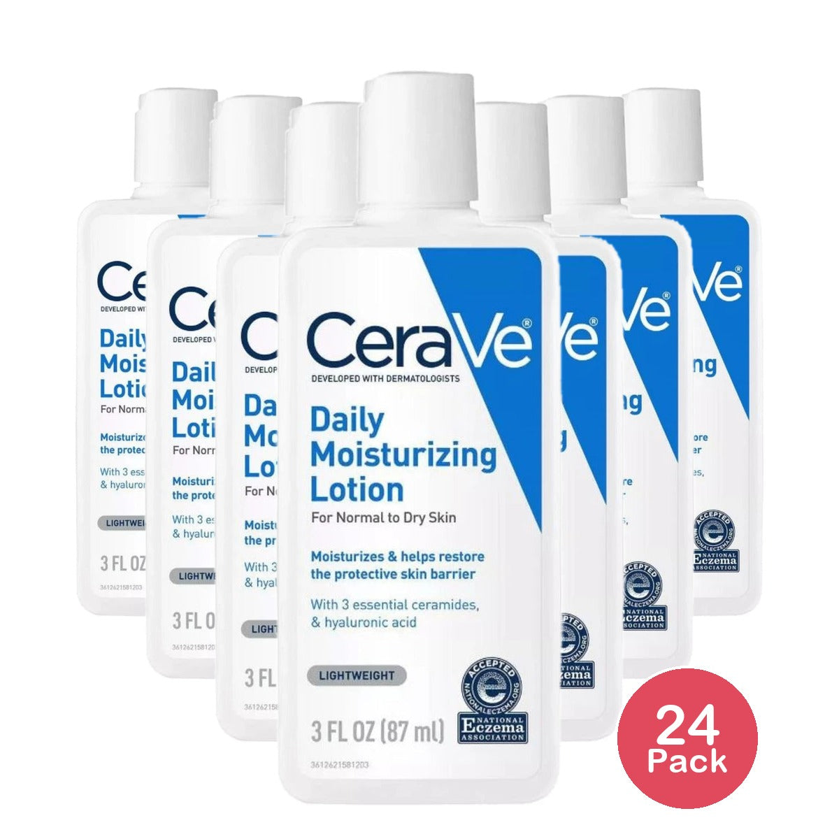 CeraVe MOISTURE LOTION 3 fl OZ (Pack of 24)