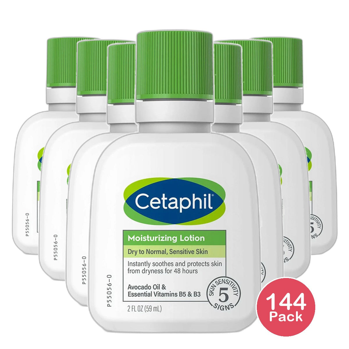 Cetaphil Moisturizing Lotion for Sensitive Skin 2Oz (Pack of 144)