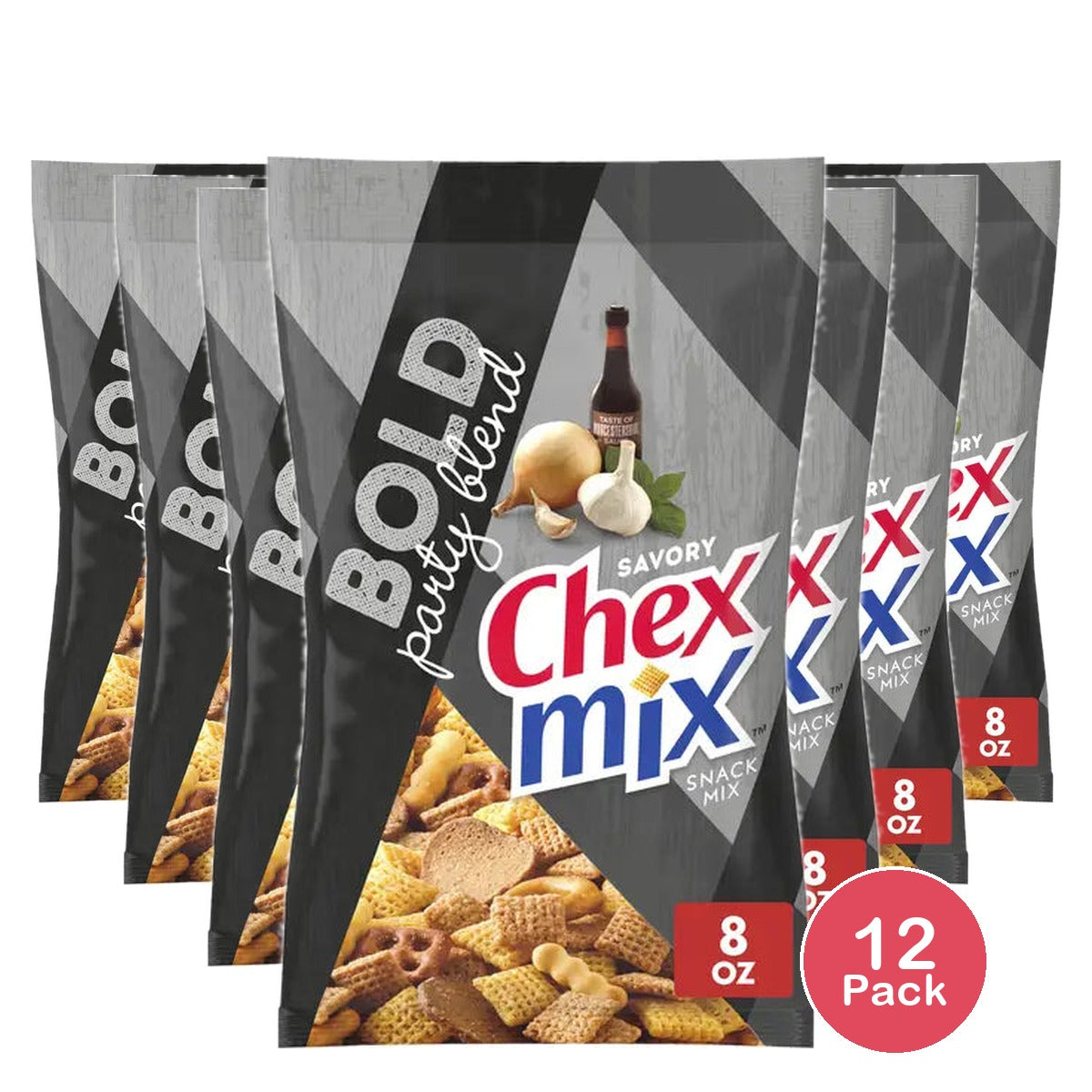 Chex Mix Bold Party Blend Snack Mix 8 OZ (Pack of 12)