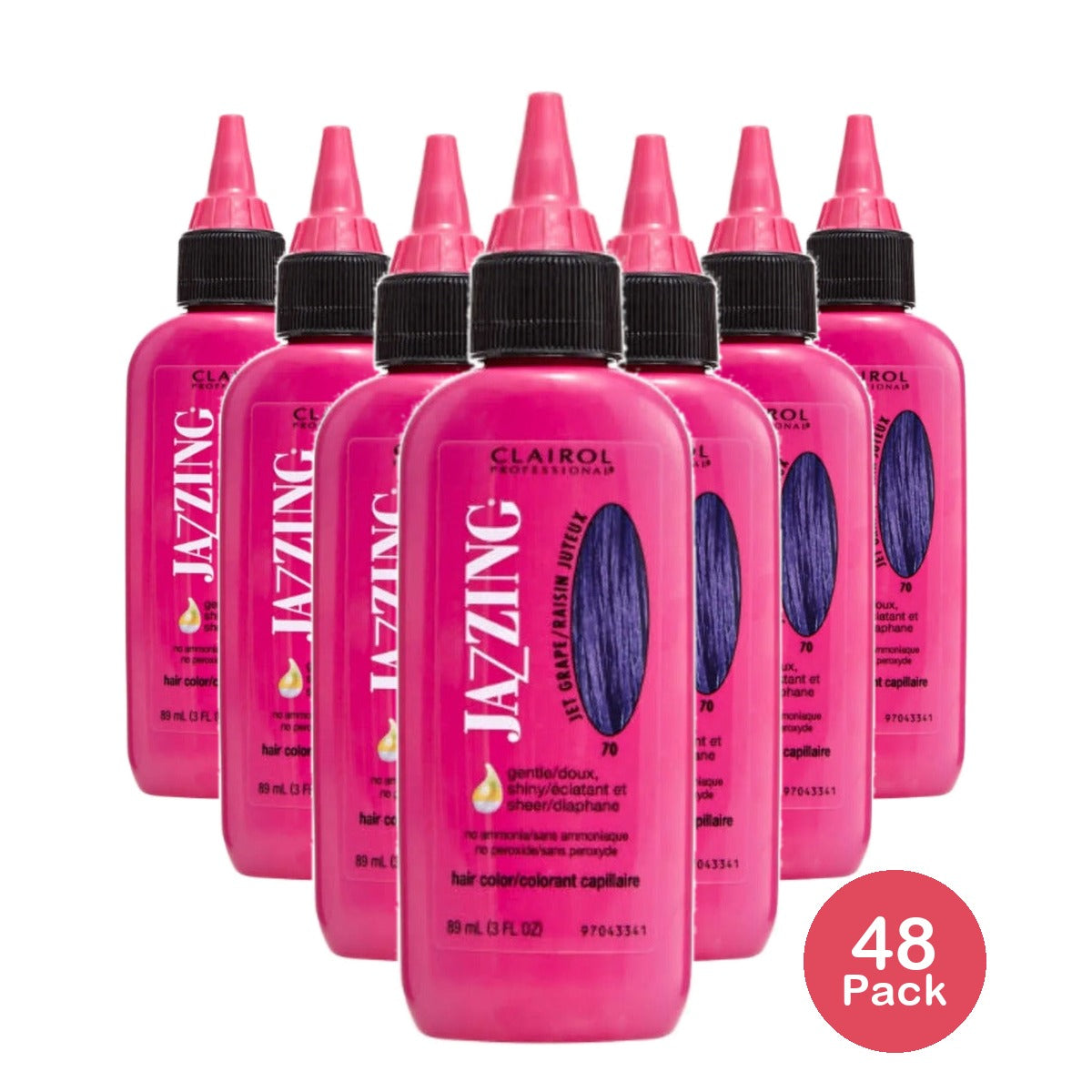 Clairol Jazzing Hair Color No. 70 Jet Grape 3 Oz (Pack of 48)