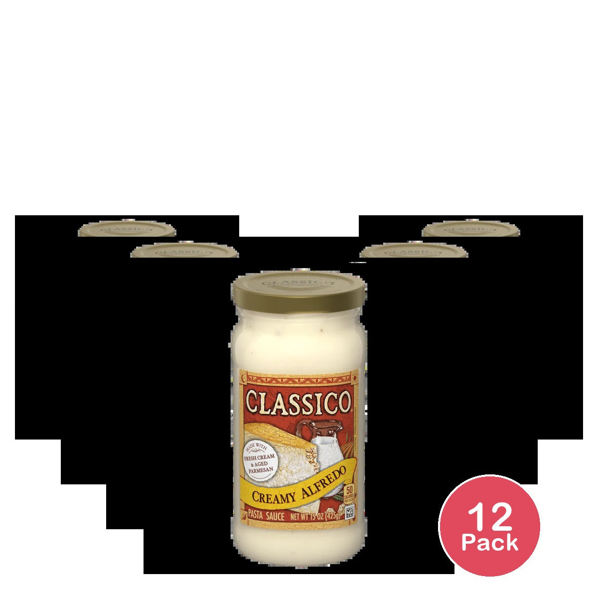 Classico Pasta Sauce Four Cheese Alfredo 15Oz(Pack of 12)