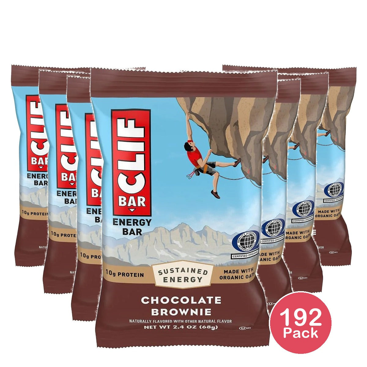 Clif Bar Chocolate Brownie Energy Bar 2.4 Oz (Pack of 192)