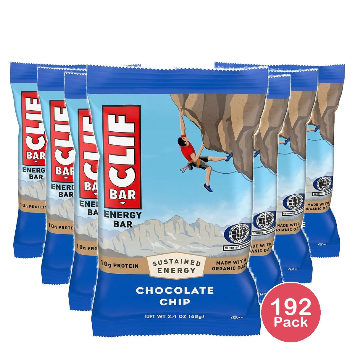 Clif Bar Chocolate Chip Energy Bar 2.4 Oz (Pack of 192)