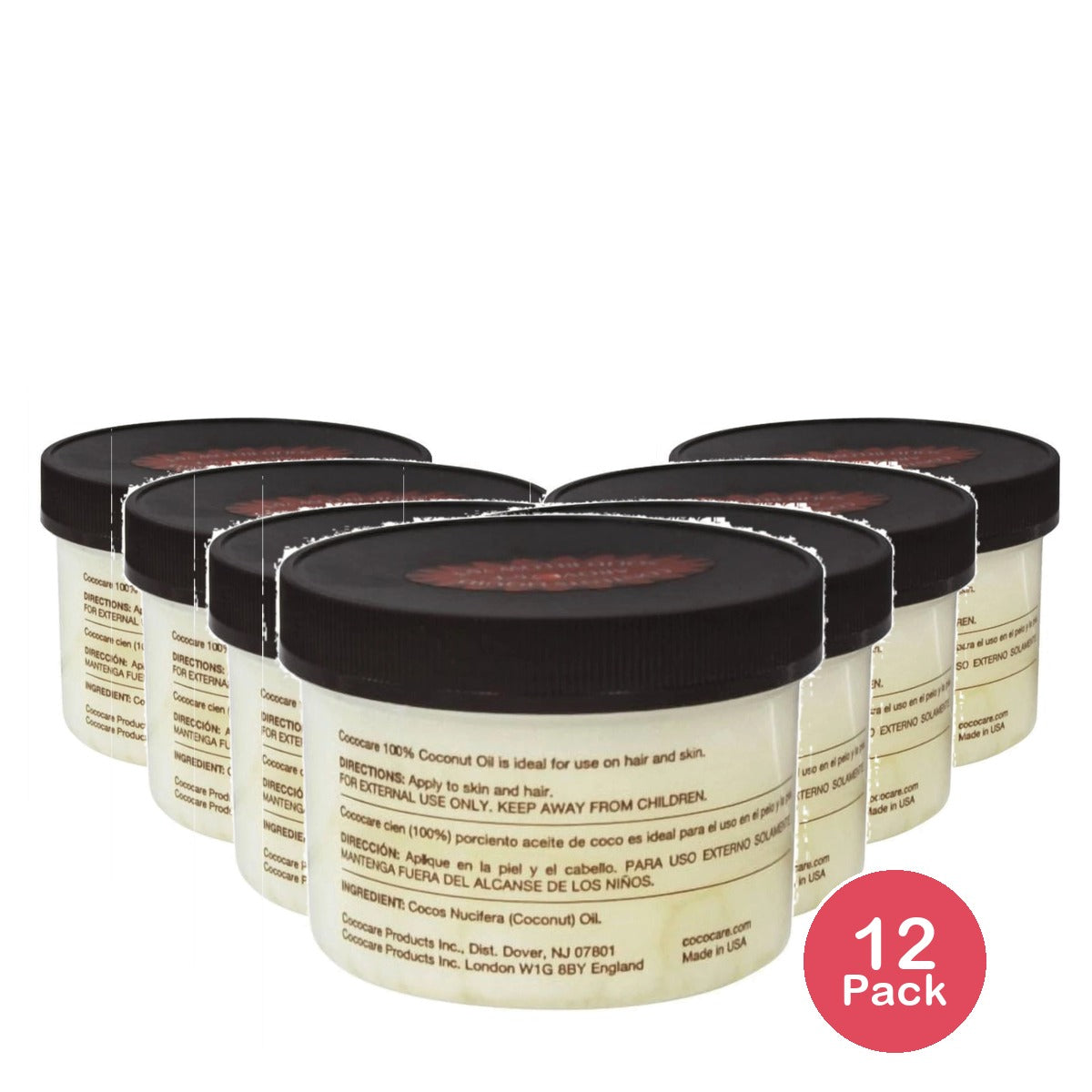 Cococare 100% Coconut Oil 7 Oz (Pack of 12)