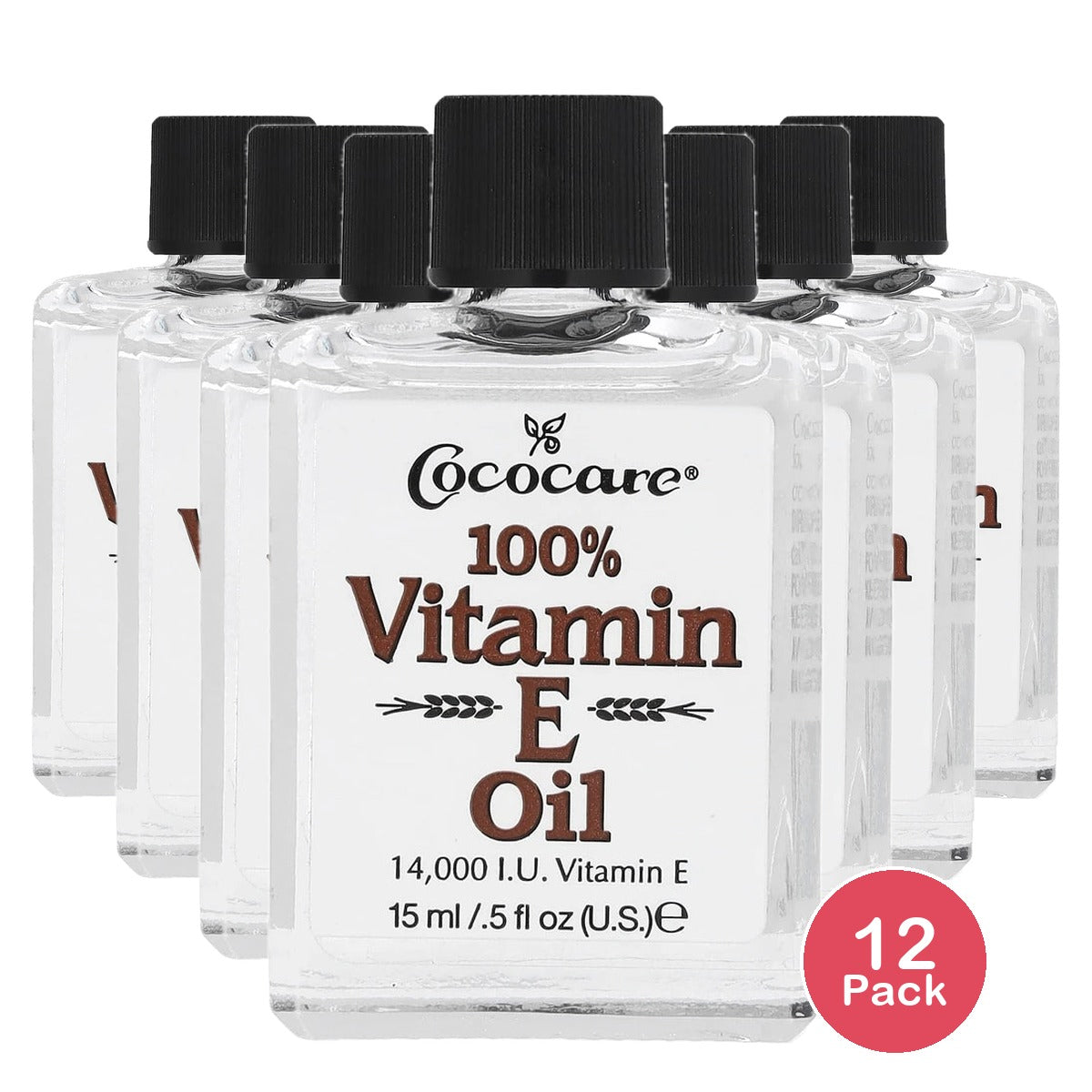 Cococare 100% Vitamin E Oil 0.5 oz (Pack of 12)