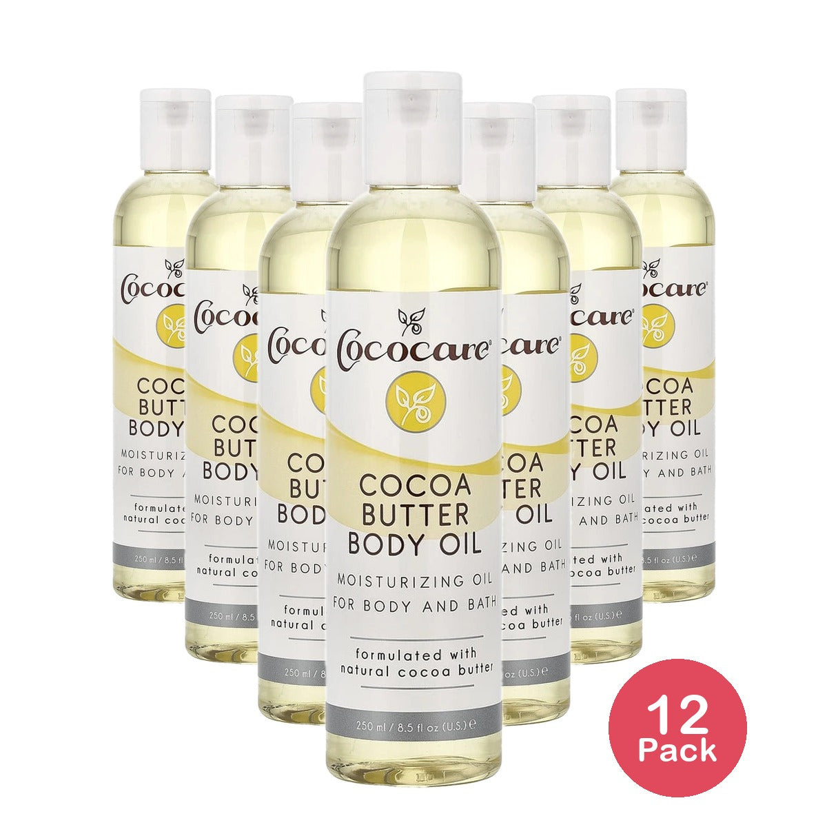 Cococare Cocoa Butter Body Oil, Fluid Ounce (Pack of 24) 8.5. Oz