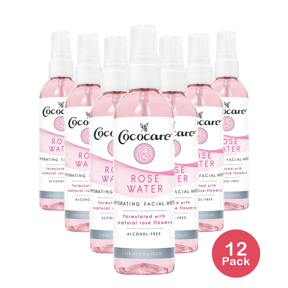 Cococare HG2783009 4 fl oz Hydrating Rosewater Face Mist (Pack of 12)