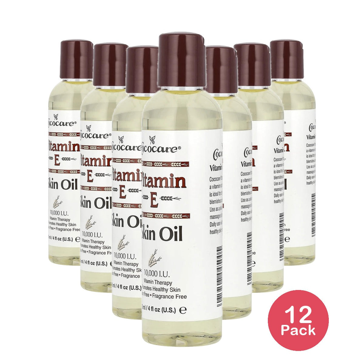 Cococare Vitamin E Skin Oil 4 oz (Pack of 12)