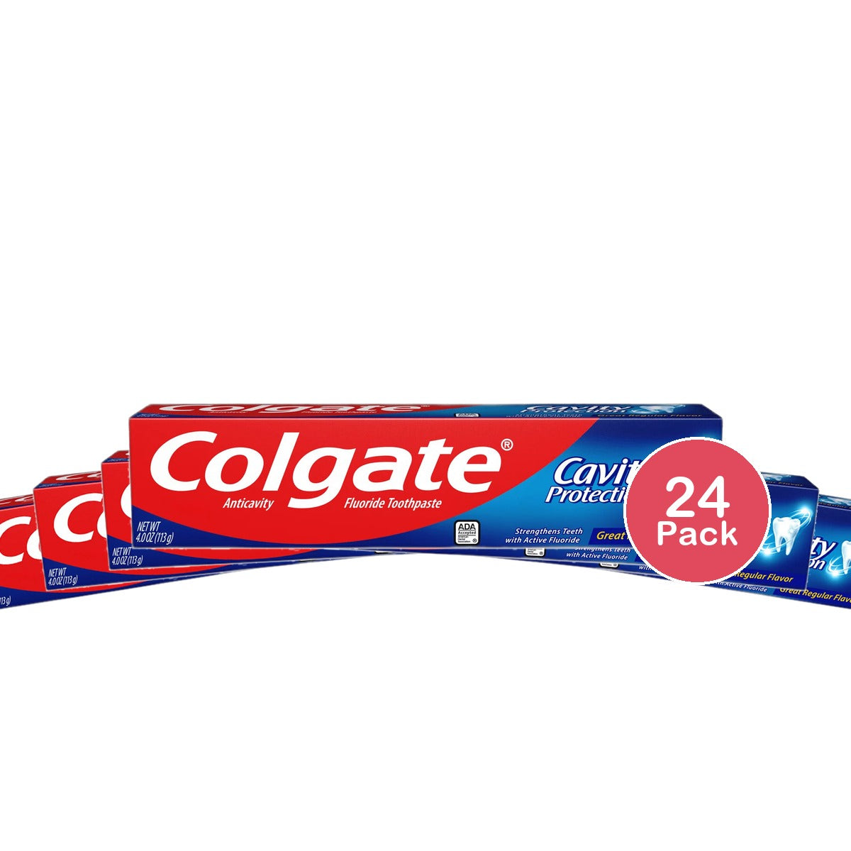 Colgate Cavity Protection Fluoride Toothpaste 4Oz (Pack of 24)