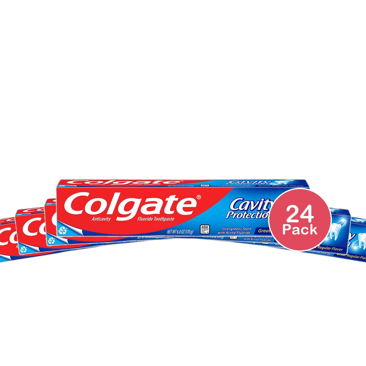 Colgate Cavity Protection Fluoride Toothpaste 6Oz (Pack of 24)