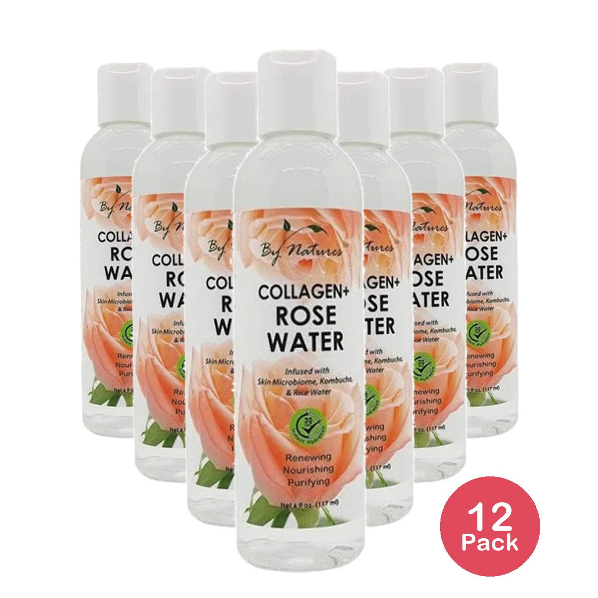 Collagen Plus Rose Water (6 Oz) By By Natures (BYN48136) Beauty Supply Products (Pack of 12)