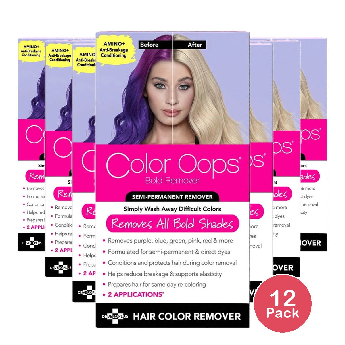 Color Oops Bold Color Remover Bond Rejuvenating Dye Remover 2 Applications (Pack of 12)