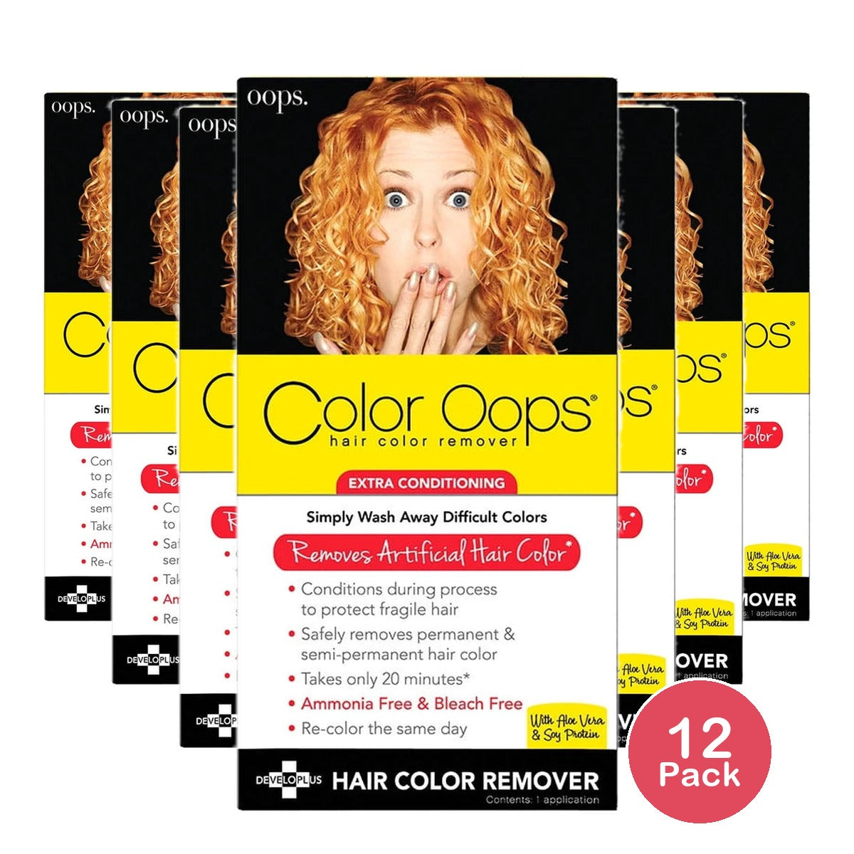 Color Oops Extra Conditioning Hair Color Remover Bleach Free Dye Remover (Pack of 12)