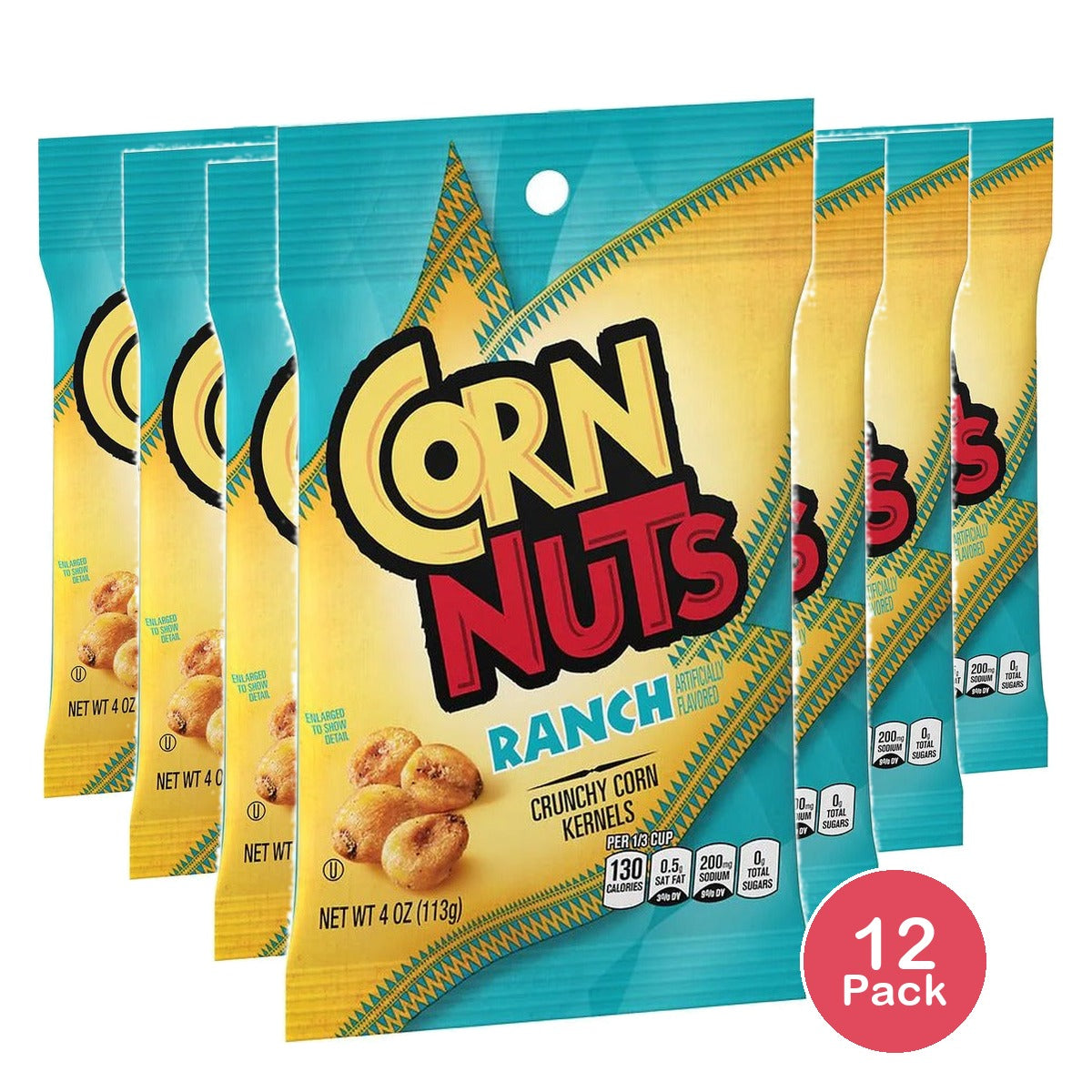Corn Nuts Ranch Crunchy Corn Kernels 4 Oz (Pack of 12)