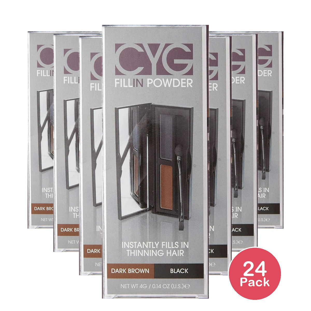 Cover Your Gray Fill In Powder Pro - Dark Brown / Black 0.14 Oz (Pack of 24)
