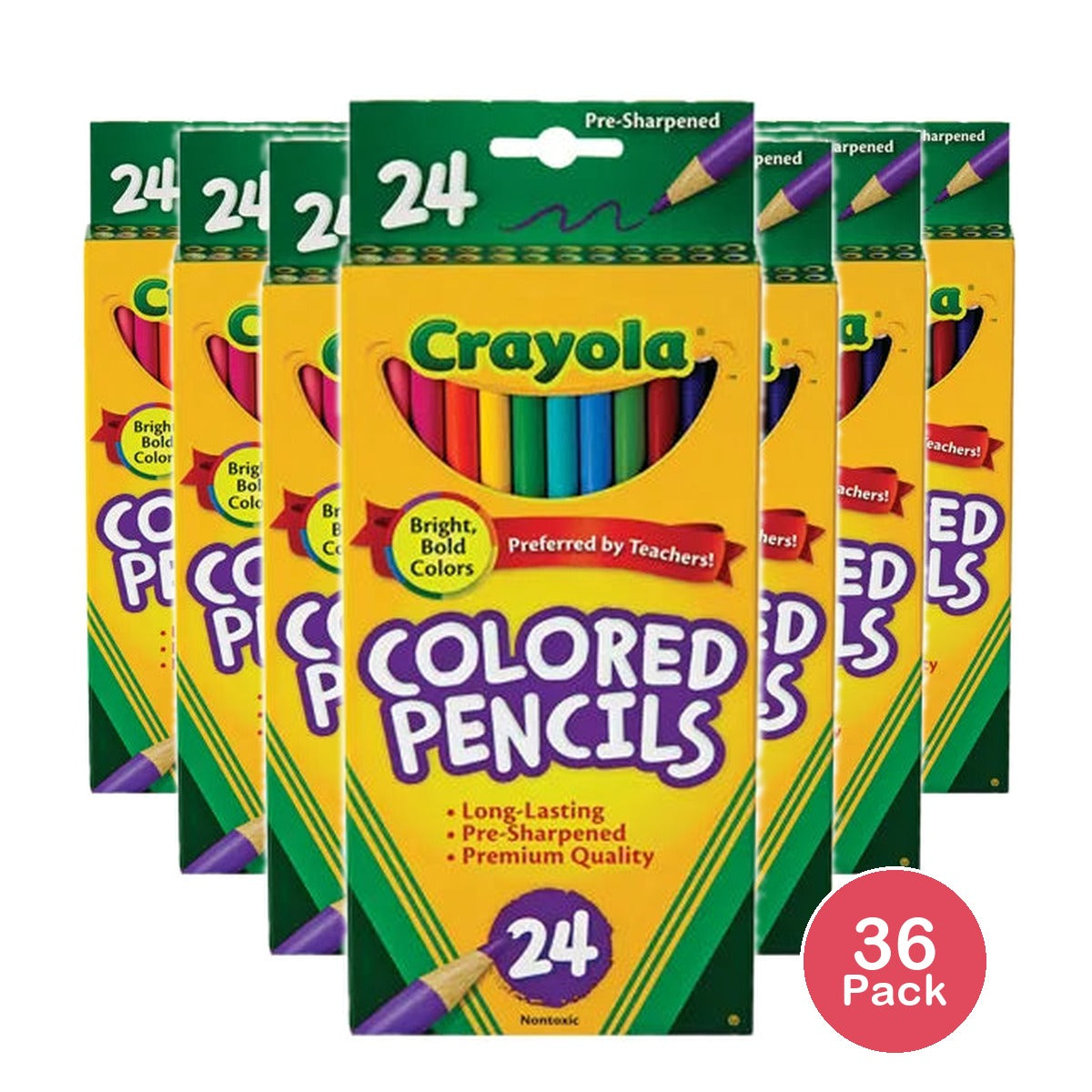 Crayola Colored Pencils Coloring Supplies 5.3oz (Pack of 36)