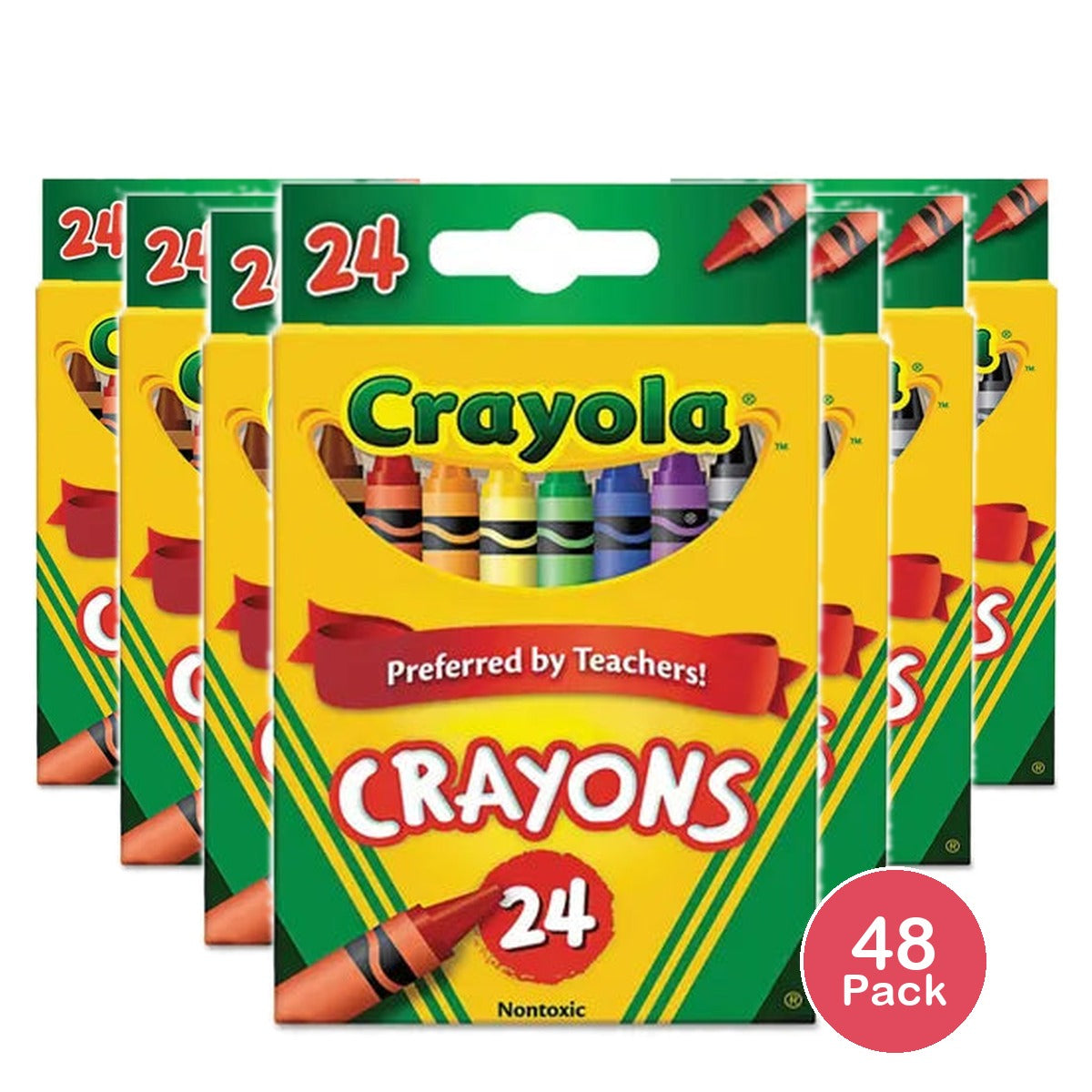 Crayola Regular Crayons Non-Toxic24 Ea 4.7oz (Pack of 48)
