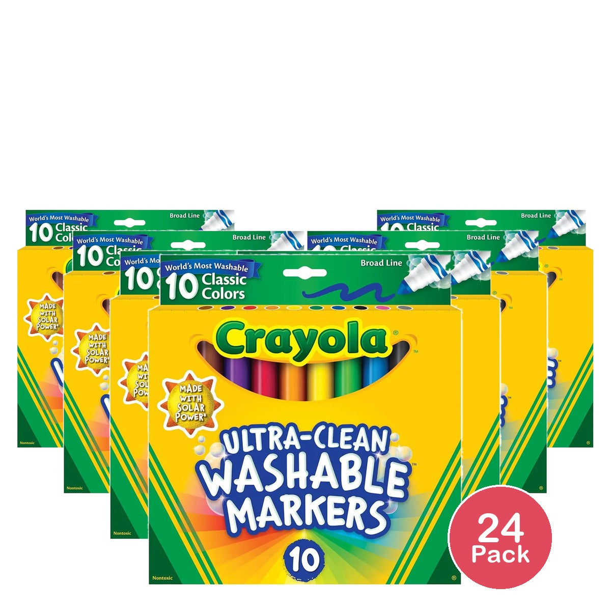 Crayola Ultra Clean Washable Markers (Pack Of 24)