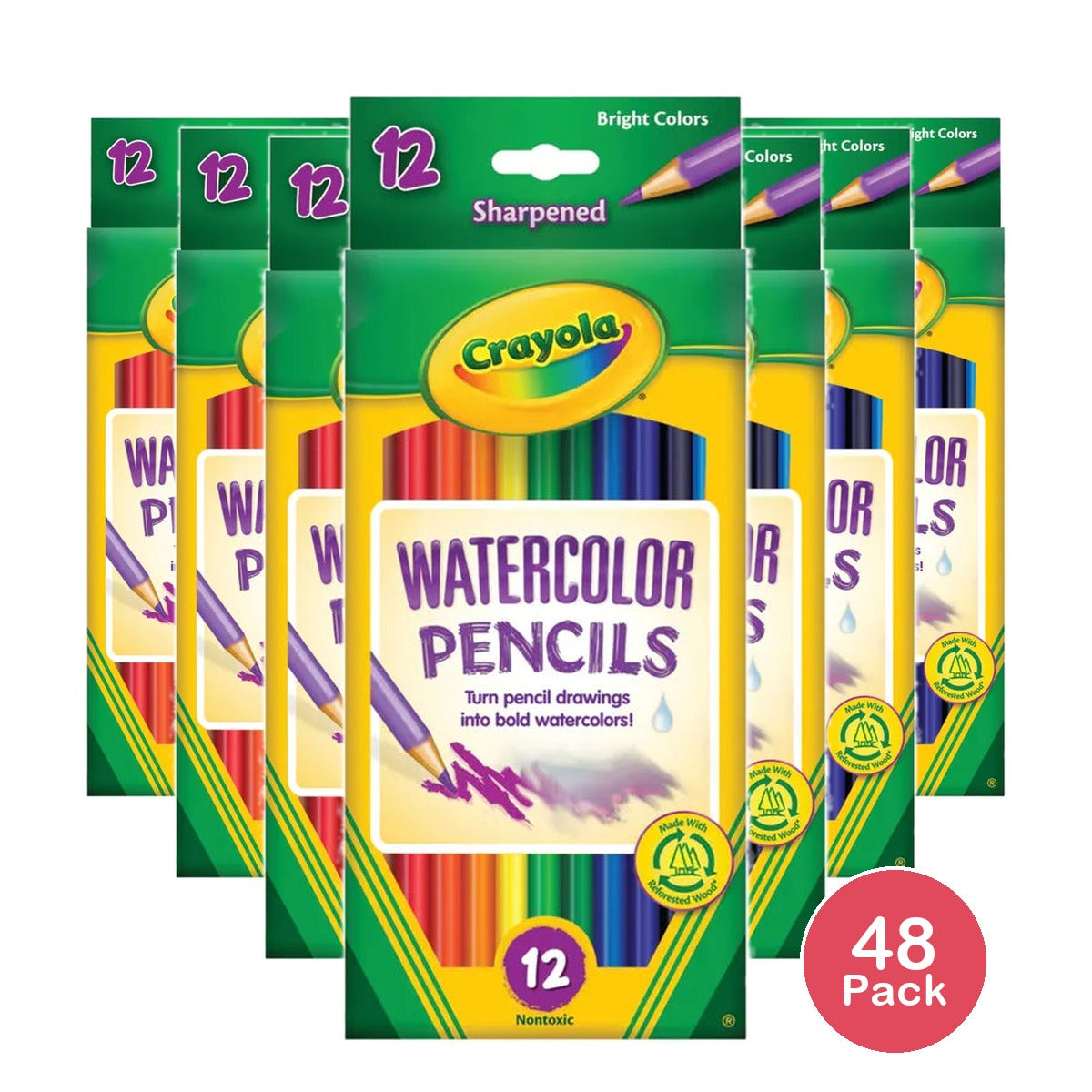 Crayola Watercolor Pencils 12 Ct 2.93oz (Pack of 48)