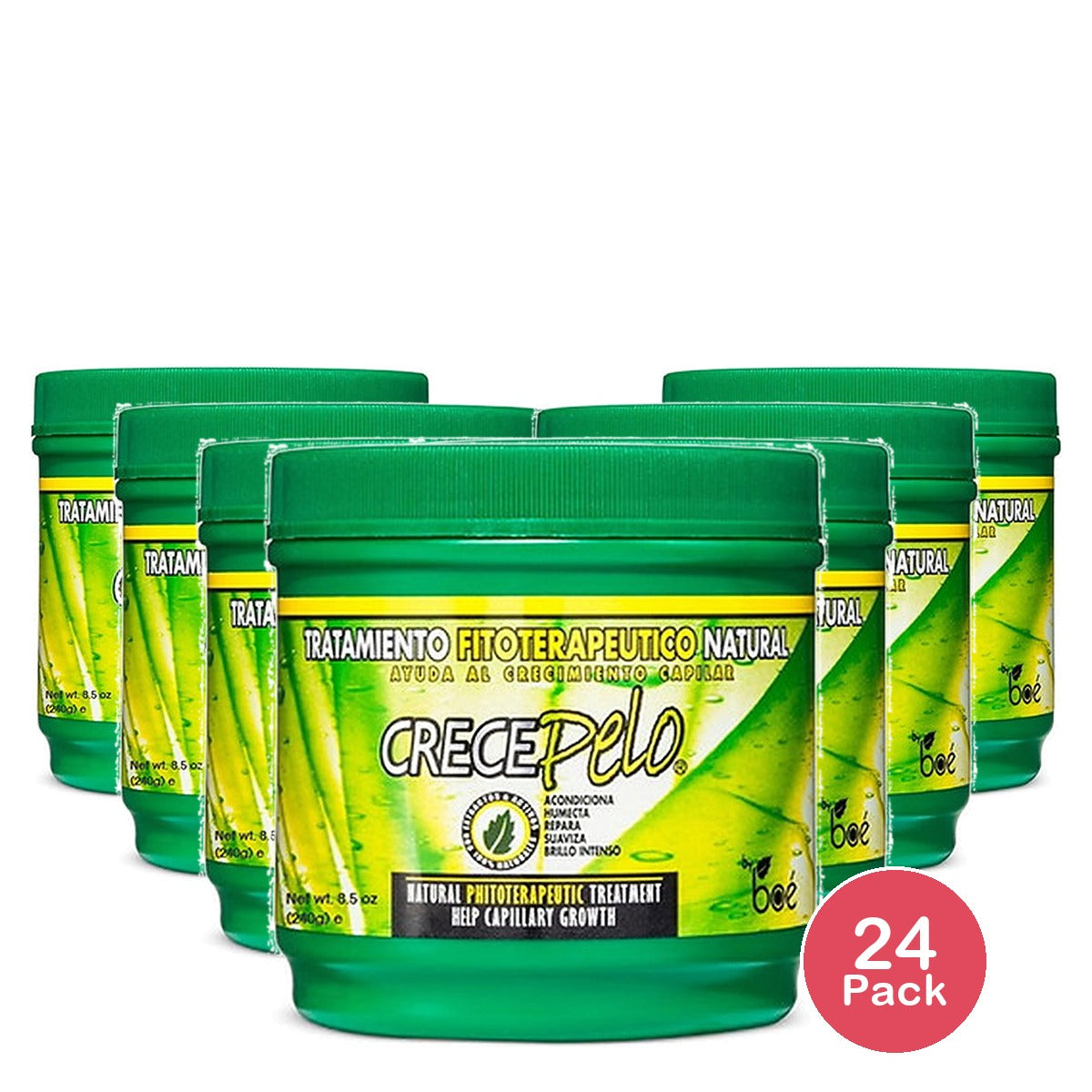 CrecePelo Natural Phytotherapeutic Treatment 8.5 Oz (Pack of 24)