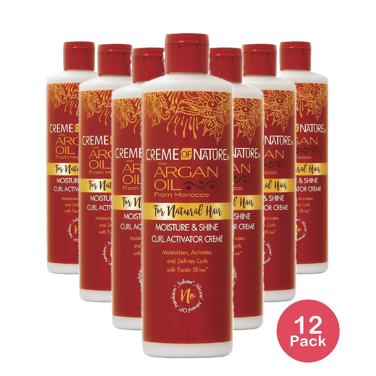 Creme of Nature Argan Oil Curl Activator Creme 12 Oz (Pack of 12)