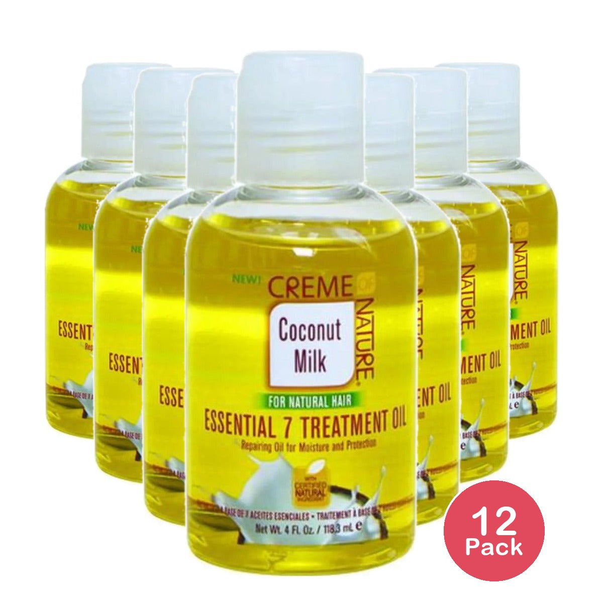Creme of Nature Coconut Milk Essential 7 Treatment Oil 4 Oz (Pack of 12)