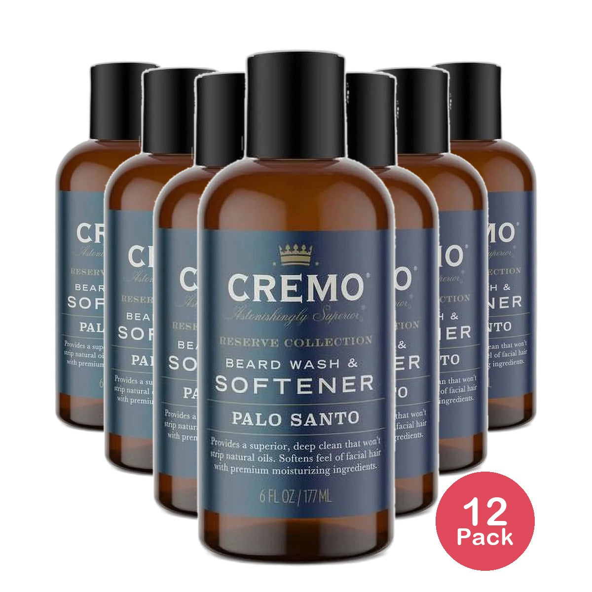Cremo Palo Santo 2 in 1 Beard Wash and Softener 6Oz (Pack of 12)