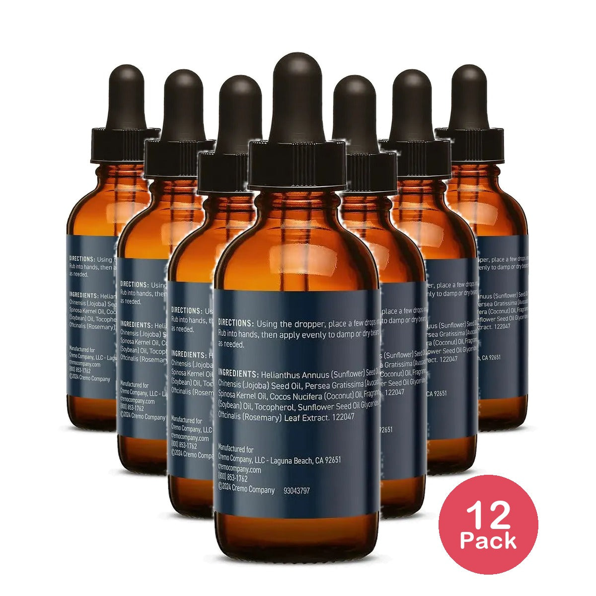 Cremo PS Beard Oil 6 oz (Pack of 12)
