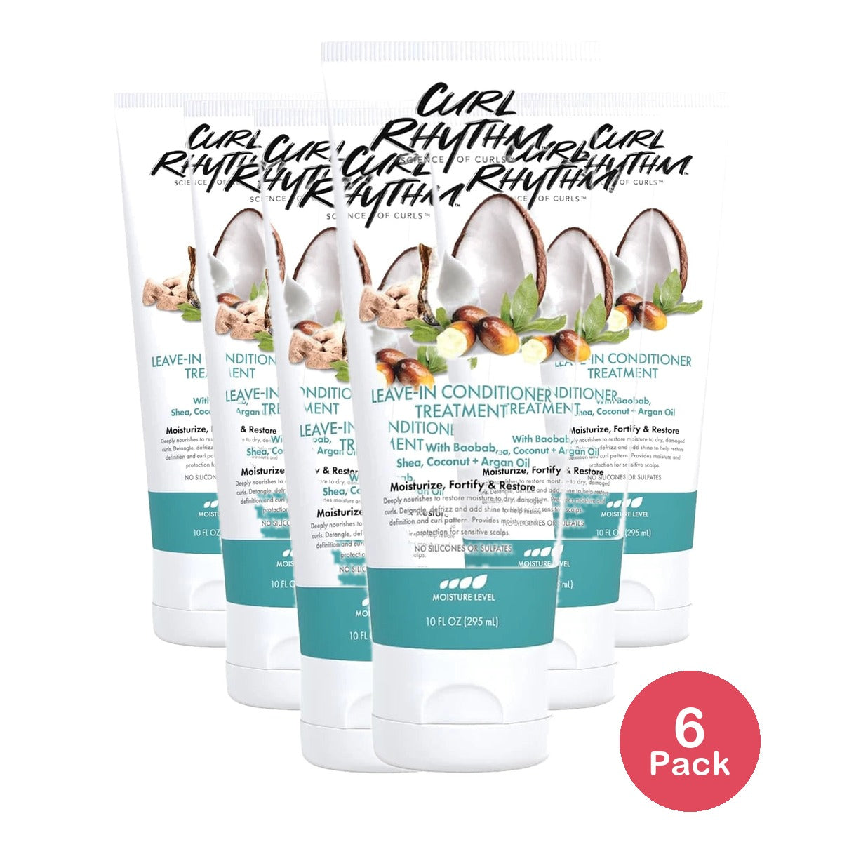Curl Rhythm Leave-In Conditioner Treatment, 10 Fl. Oz (Pack of 6)