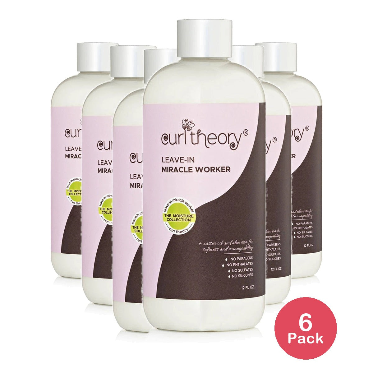 Curl Theory Leave-In Miracle Worker - 12 Fl. Oz (Pack of 6)