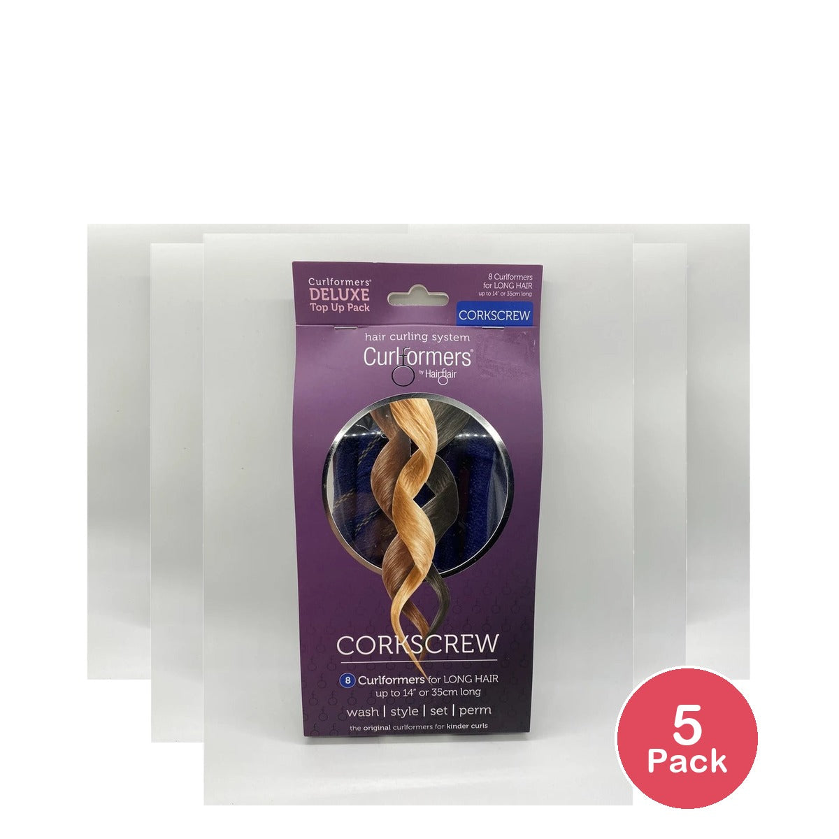 Curlformers Deluxe Pro Pack for Long Hair & Corkscrew Curls - 8ct