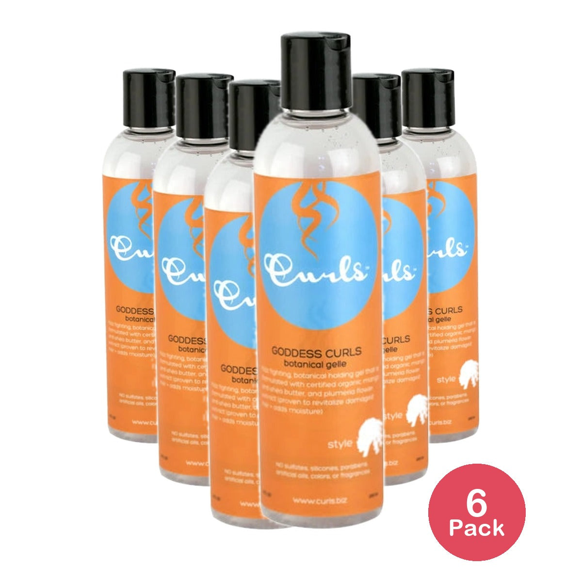 Curls Goddess Curls Botanical Gelle 8 FL. Oz (Pack of 6)