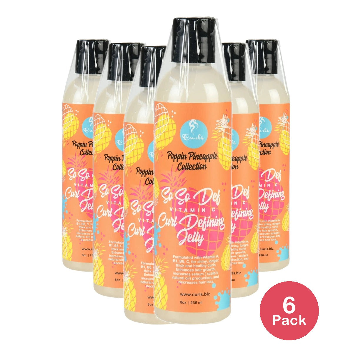 CURLS So So Def Vitamin C Curl Defining Jelly, 8 Fl. Oz (Pack of 6)