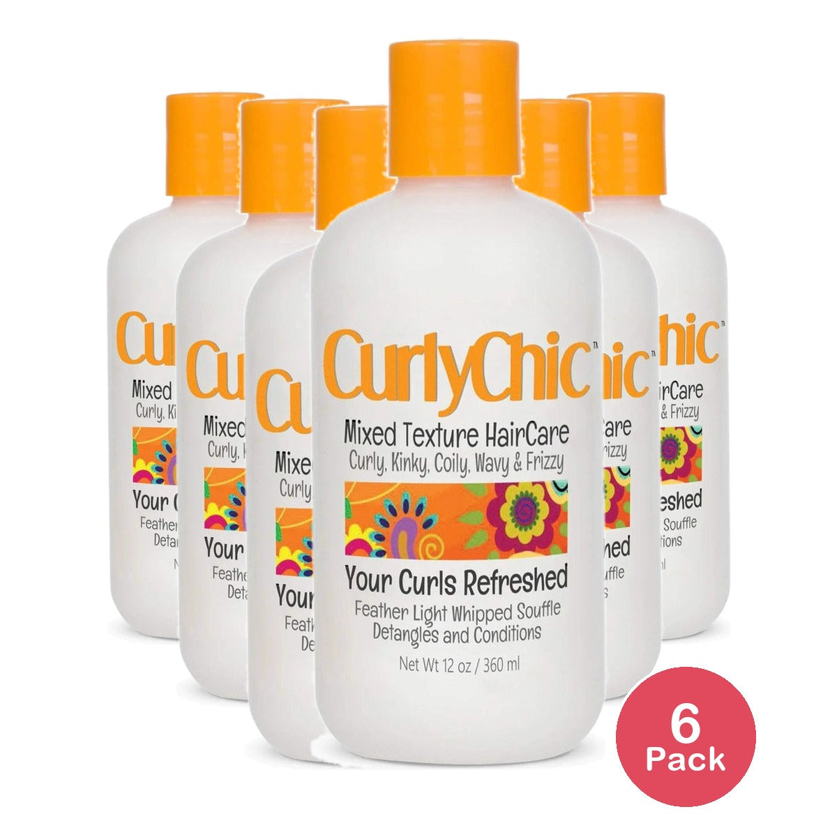 Curly Chic Curls Refreshed Whipped Souffle 12 Oz (Pack of 6)