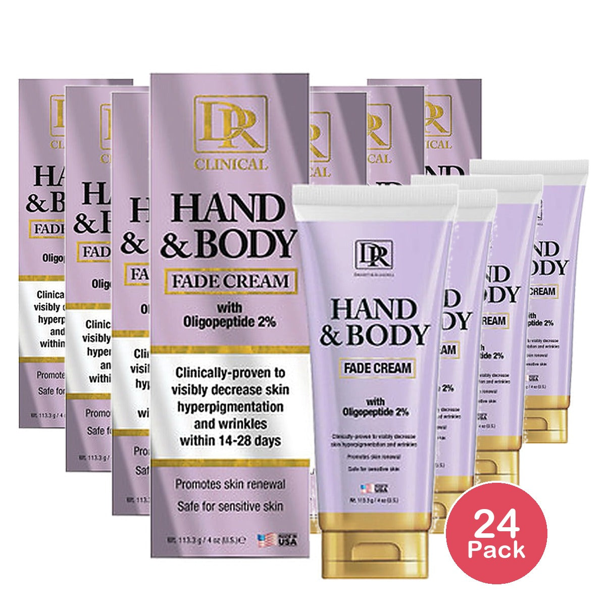 D & R Fade Cream Hand & Body 4 Oz (Pack of 24)