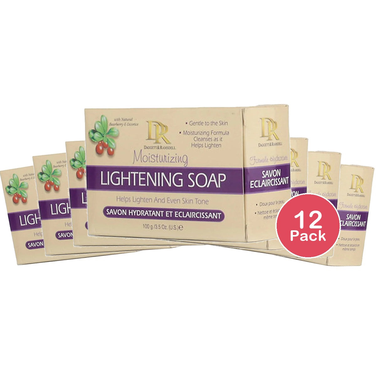 Daggett & Ramsdell Moisturizing Lightening Soap 3.5 Oz (Pack of 12)
