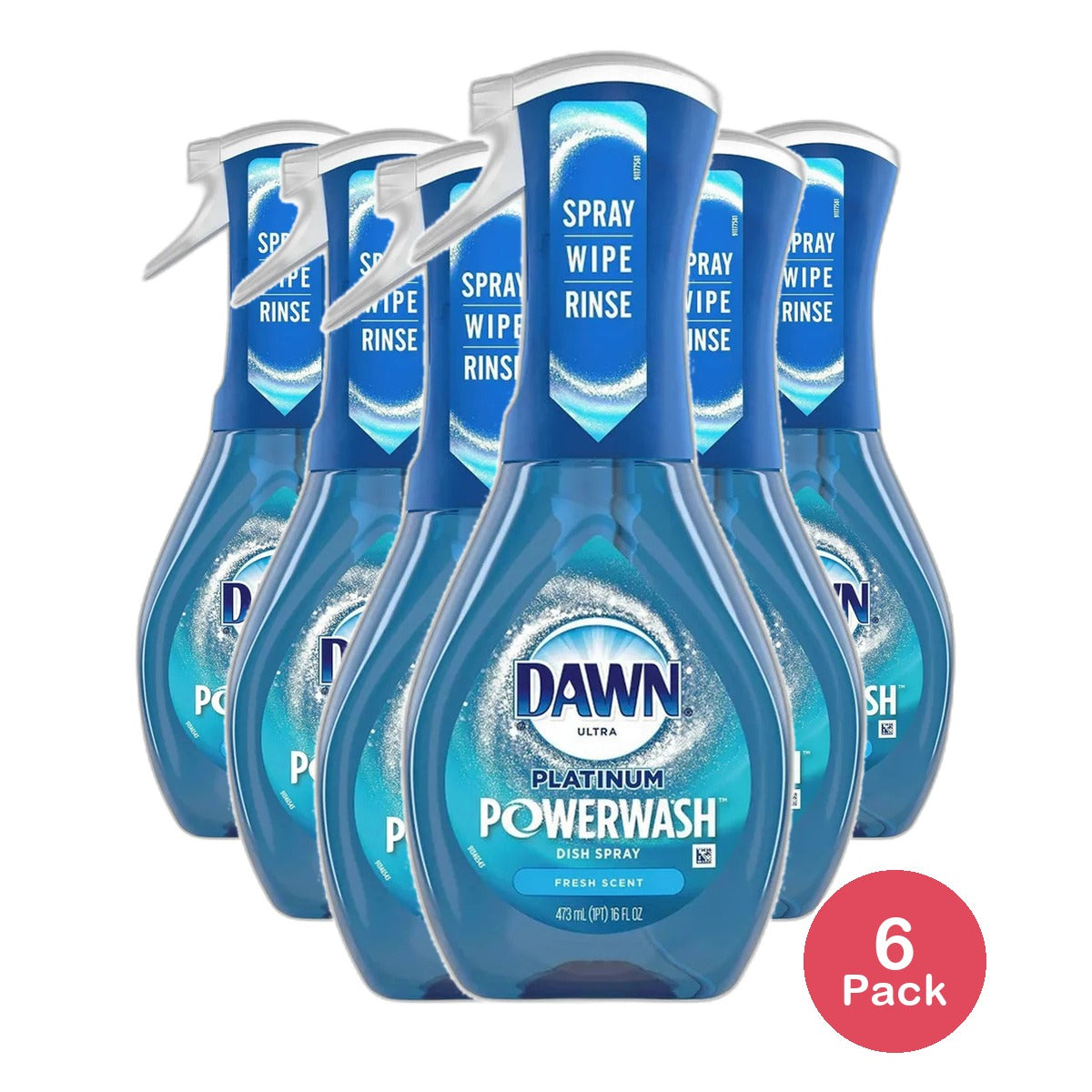 Dawn Ultra Platinum Powerwash Dish Spray Dish Soap Fresh Scent 16Oz (Pack of 6)