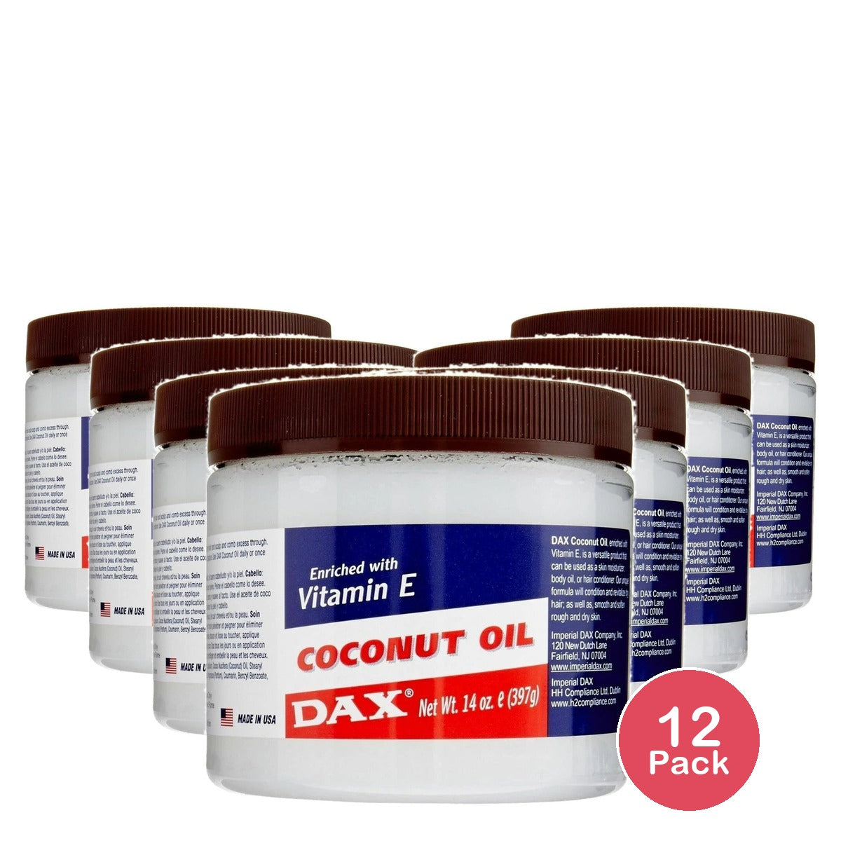 DAX - Coconut Oil Deep Conditioning Moisturizer 14 Oz (Pack of 12)