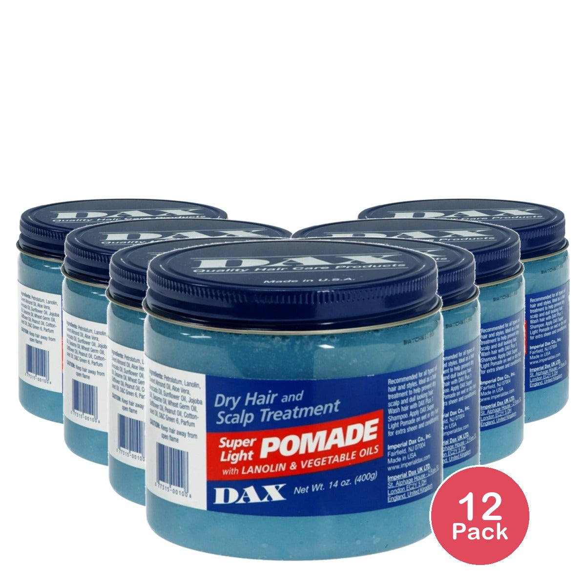 Dax Pomade Super Light 14 oz (Pack of 12)