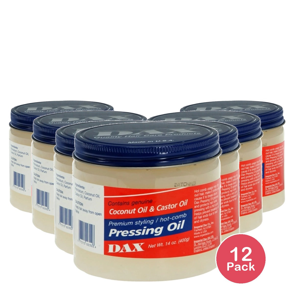 Dax Pressing Oil 14 Oz (Pack of 12)
