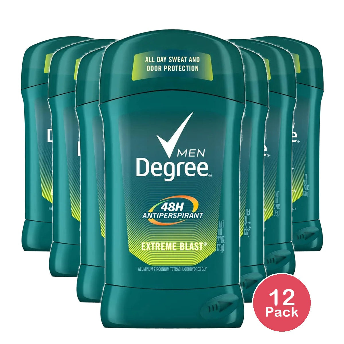 Degree Anti-Perspirant Deodorant Invisible Solid Extreme Blast 2.6Oz (Pack of 12)
