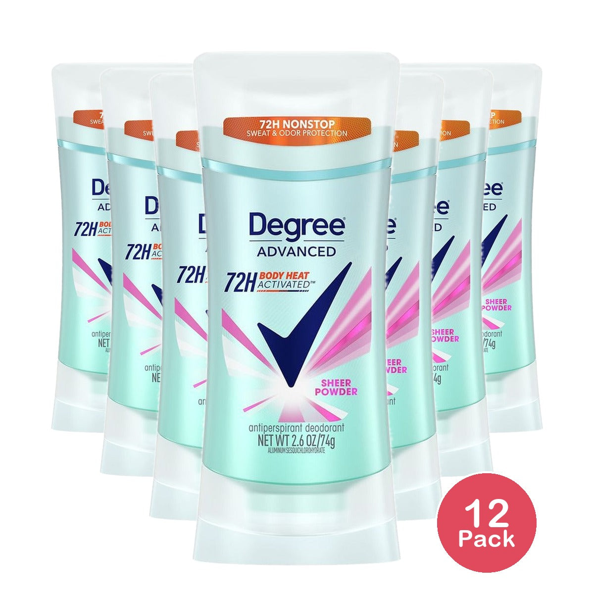 Degree Motion Sense Sheer Powder Antiperspirant 2.6 Oz (Pack of 12)