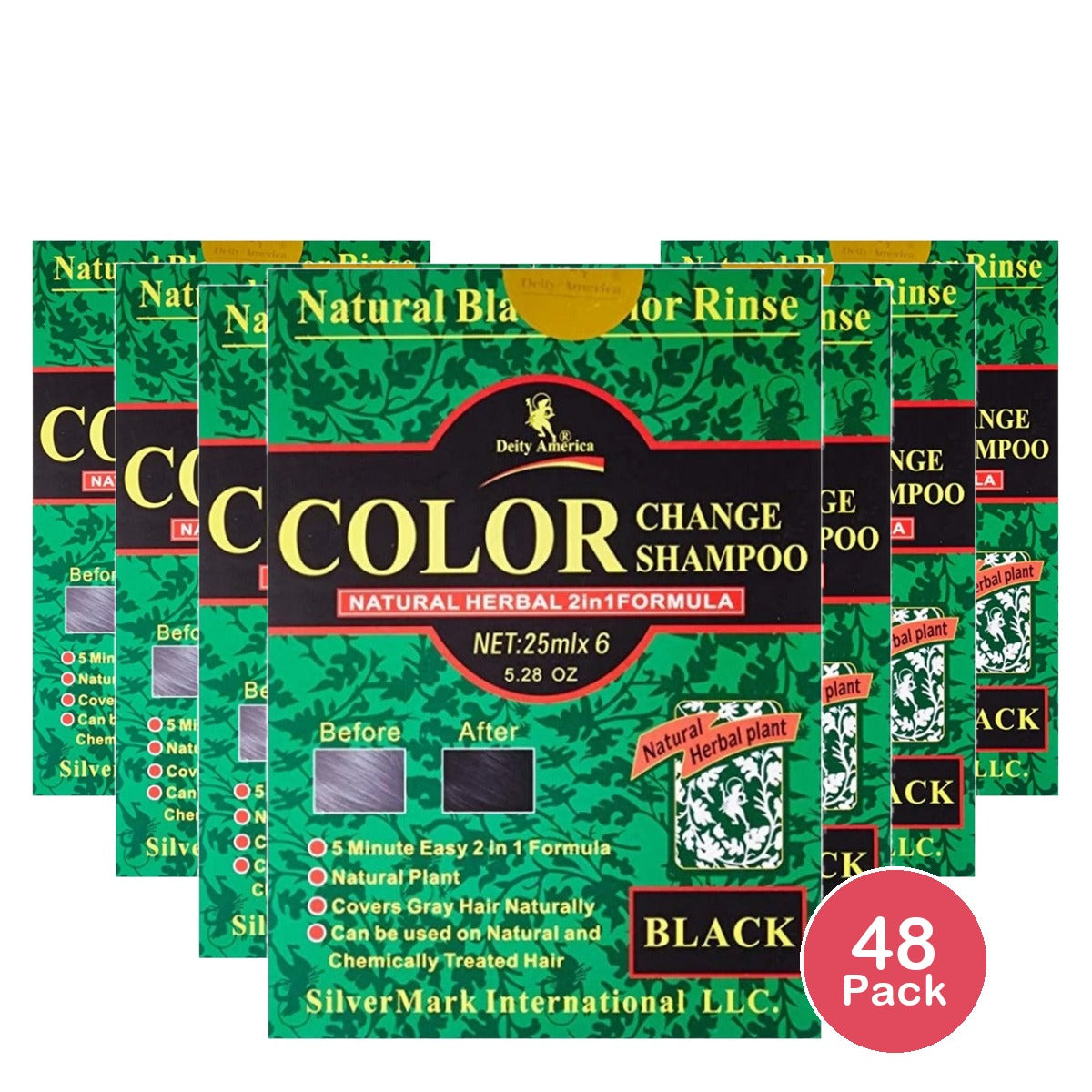 Deity America Color Change Shampoo Black 5.28 Oz (Pack of 48)