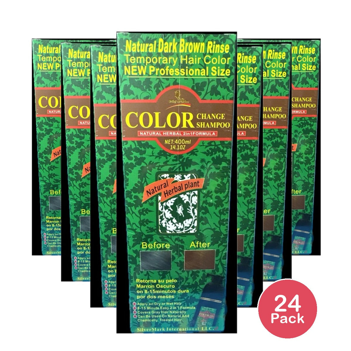 Deity America Dark Brown Color Change Shampoo 14.1 Oz (Pack of 24)