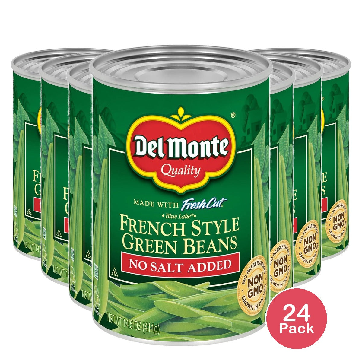 Del Monte French Style Green Beans 14.5 Oz (Pack of 24)