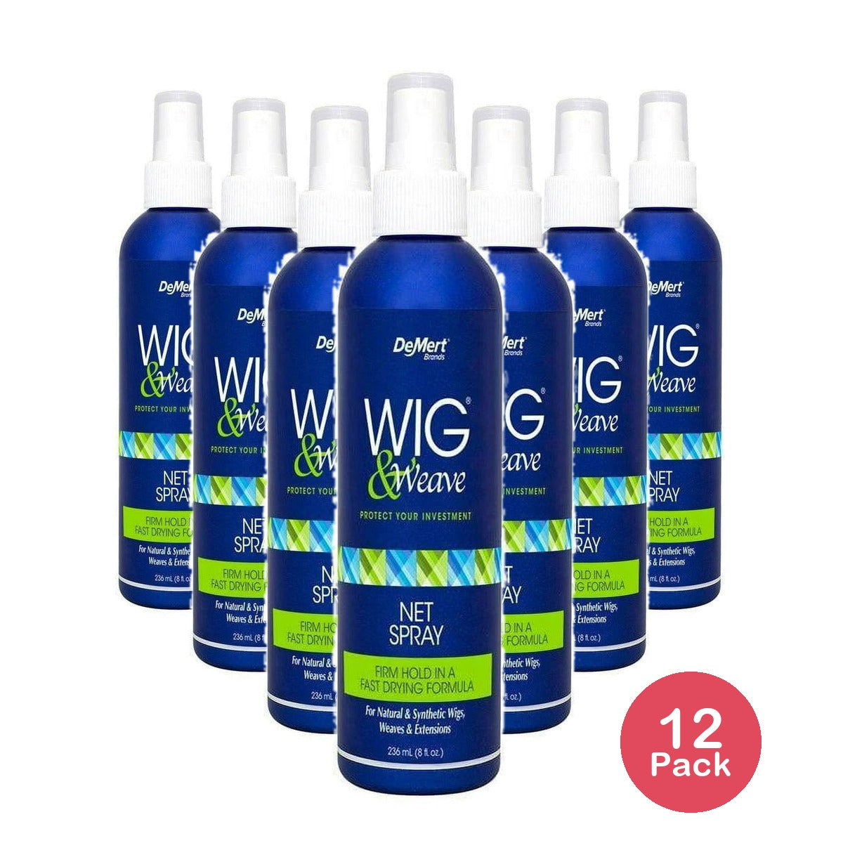Demert Wig and Weave Wig Net Spray Pump 8 oz (Pack of 12)